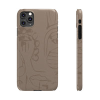 Totem Series | Neutral Brown Slim Phone Case