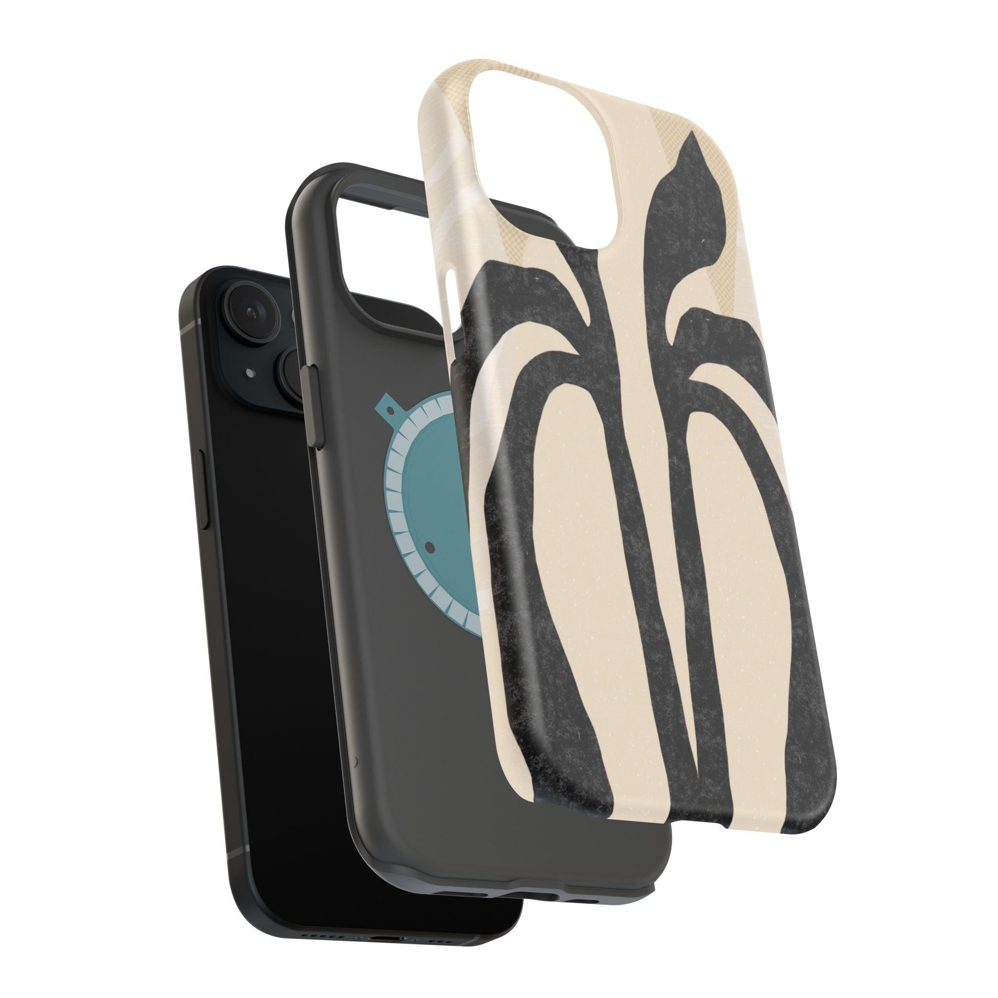 Stylish Impact-Resistant Phone Cases with Unique Floral Design