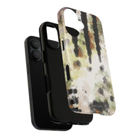 Abstract Camouflage Tough Phone Case — Watercolor Drip Design