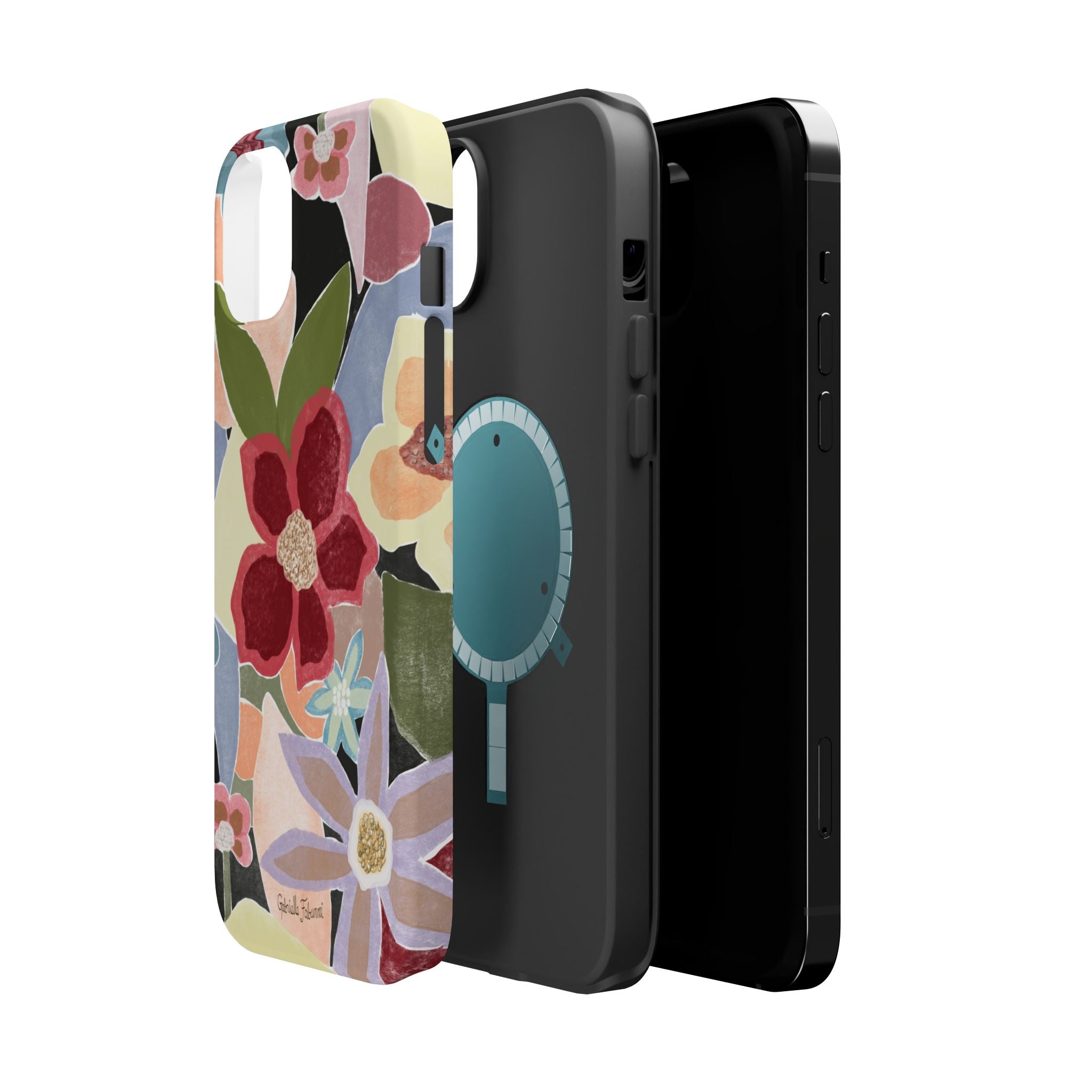 Floral Collage Magnetic Impact-Resistant Phone Case