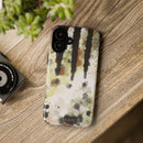 Abstract Camouflage Tough Phone Case — Watercolor Drip Design