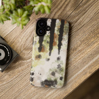 Abstract Camouflage Tough Phone Case — Watercolor Drip Design