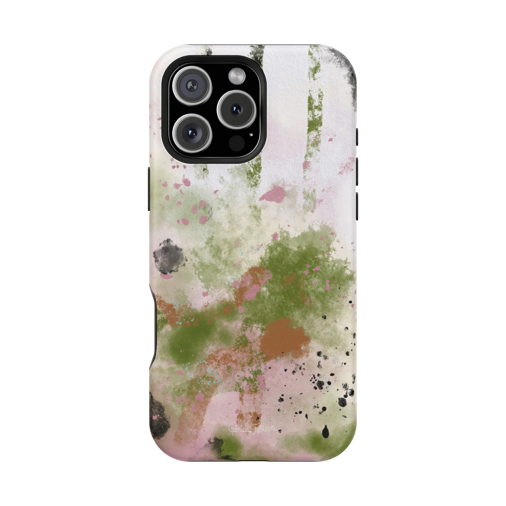Abstract Floral Impact-Resistant Phone Case