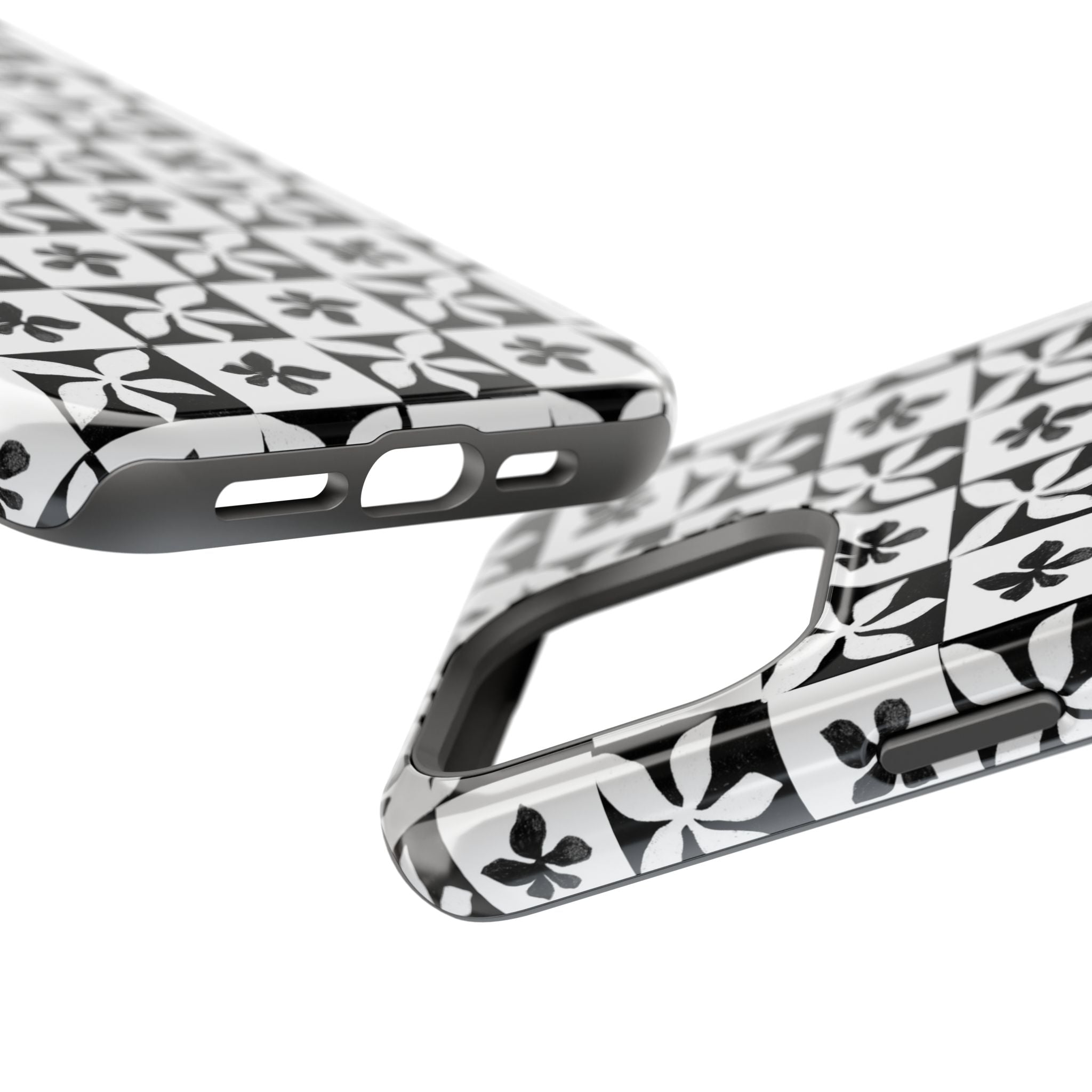 Stylish Impact-Resistant Phone Cases with Floral Design