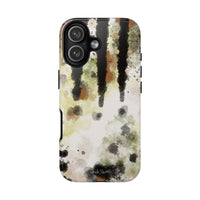 Abstract Camouflage Tough Phone Case — Watercolor Drip Design