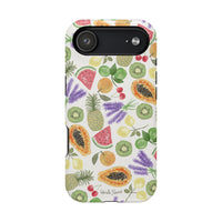 Tropical Fruit Magnetic Impact Phone Case — Watercolor Kiwi, Papaya & Watermelon