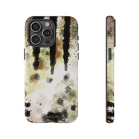Abstract Camouflage Tough Phone Case — Watercolor Drip Design