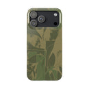 Green Color Block | Slim Phone Case