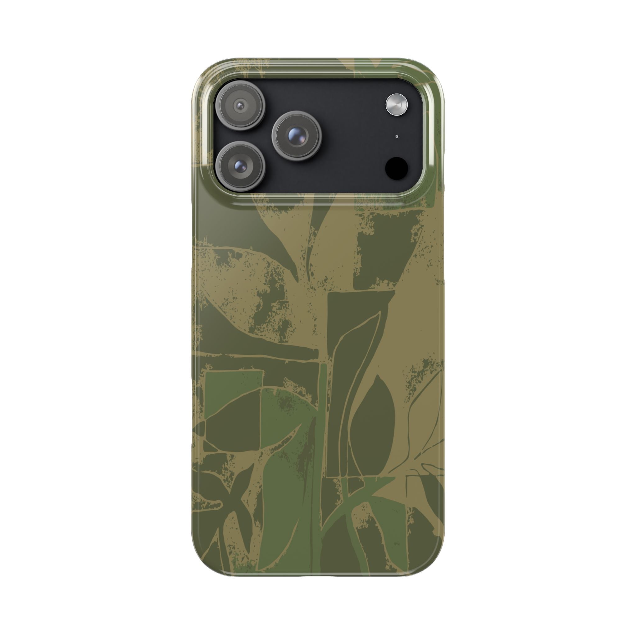 Green Color Block | Slim Phone Case