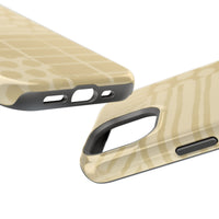 Magnetic Impact-Resistant Phone Case — Neutral Geometric Pattern