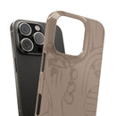 Totem Series | Neutral Brown Slim Phone Case