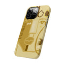 Abstract Face Art Slim Phone Case | Minimalist Neutral Tones