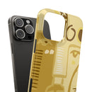 Abstract Face Art Slim Phone Case | Minimalist Neutral Tones
