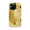 Abstract Face Art Slim Phone Case | Minimalist Neutral Tones