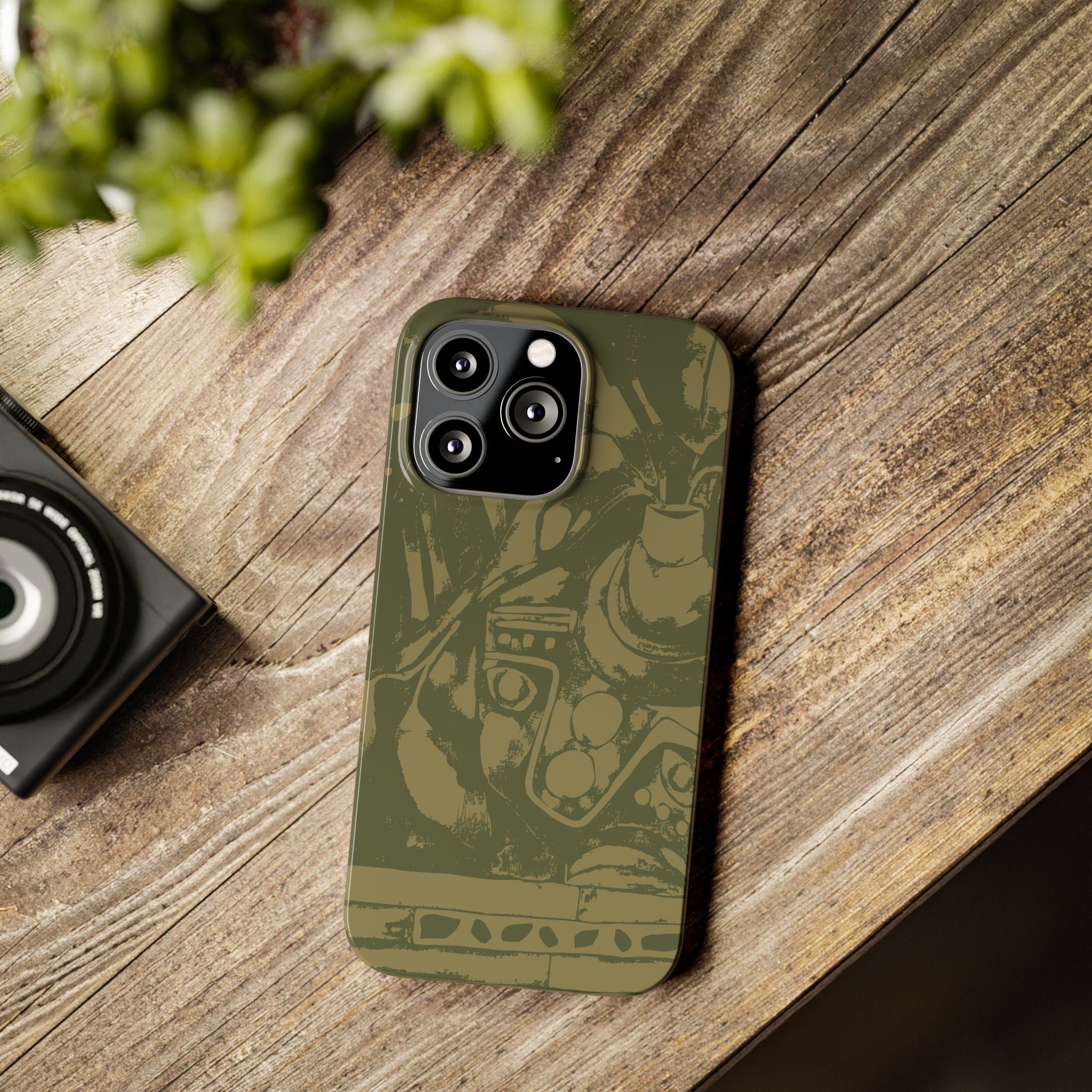 Monstera Pot | Slim Phone Case