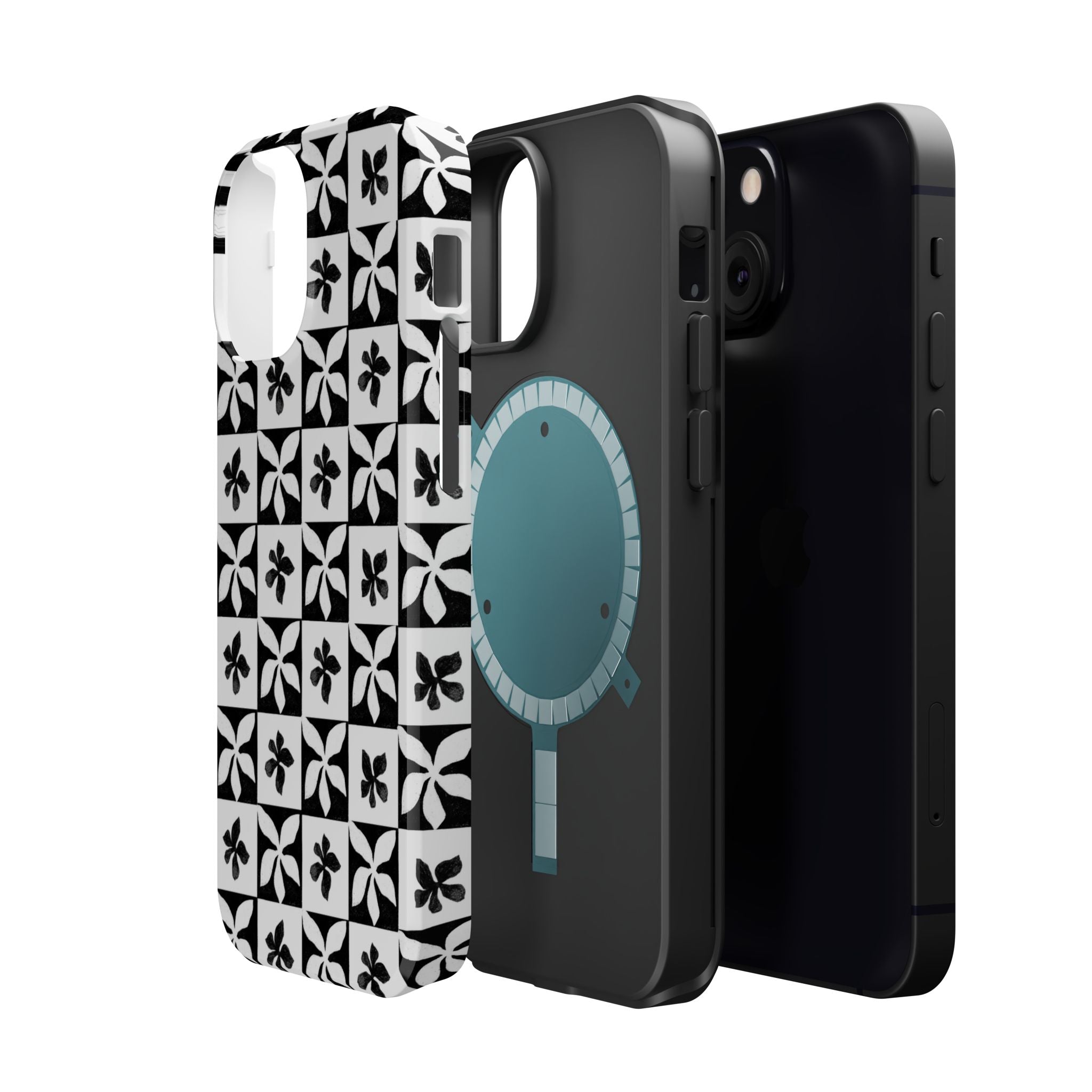 Stylish Impact-Resistant Phone Cases with Floral Design
