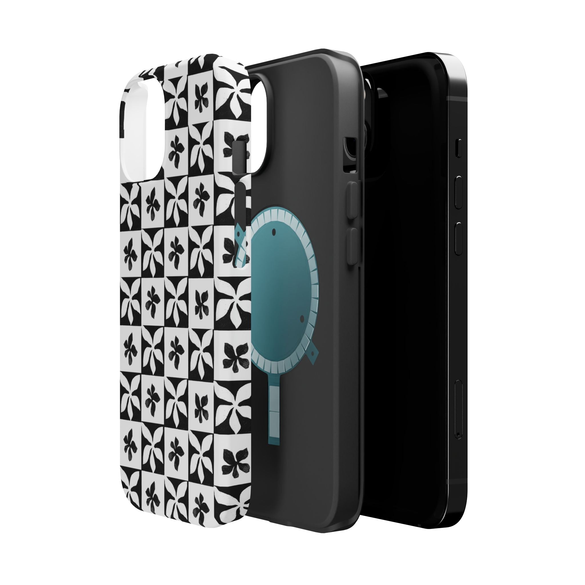 Stylish Impact-Resistant Phone Cases with Floral Design