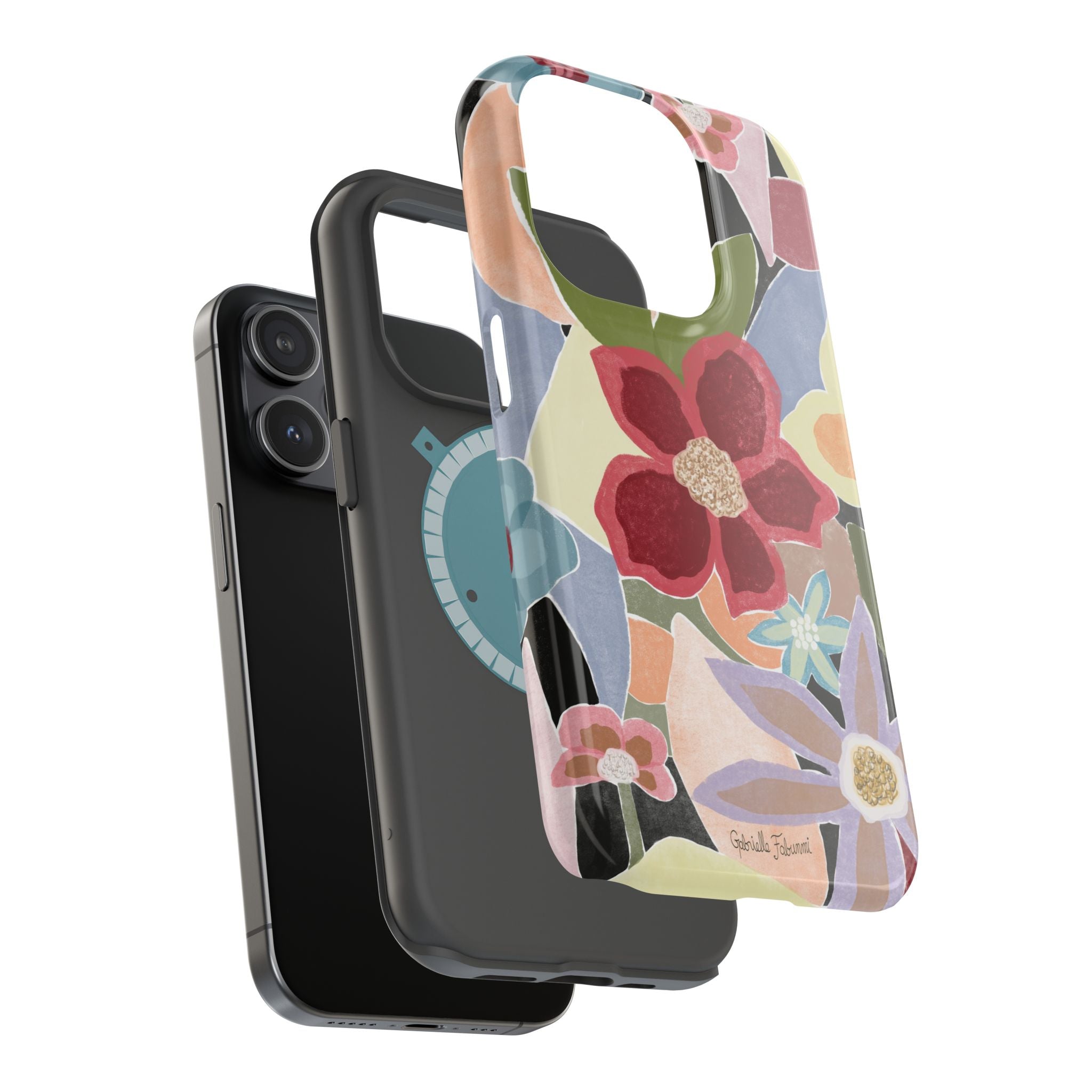 Floral Collage Magnetic Impact-Resistant Phone Case