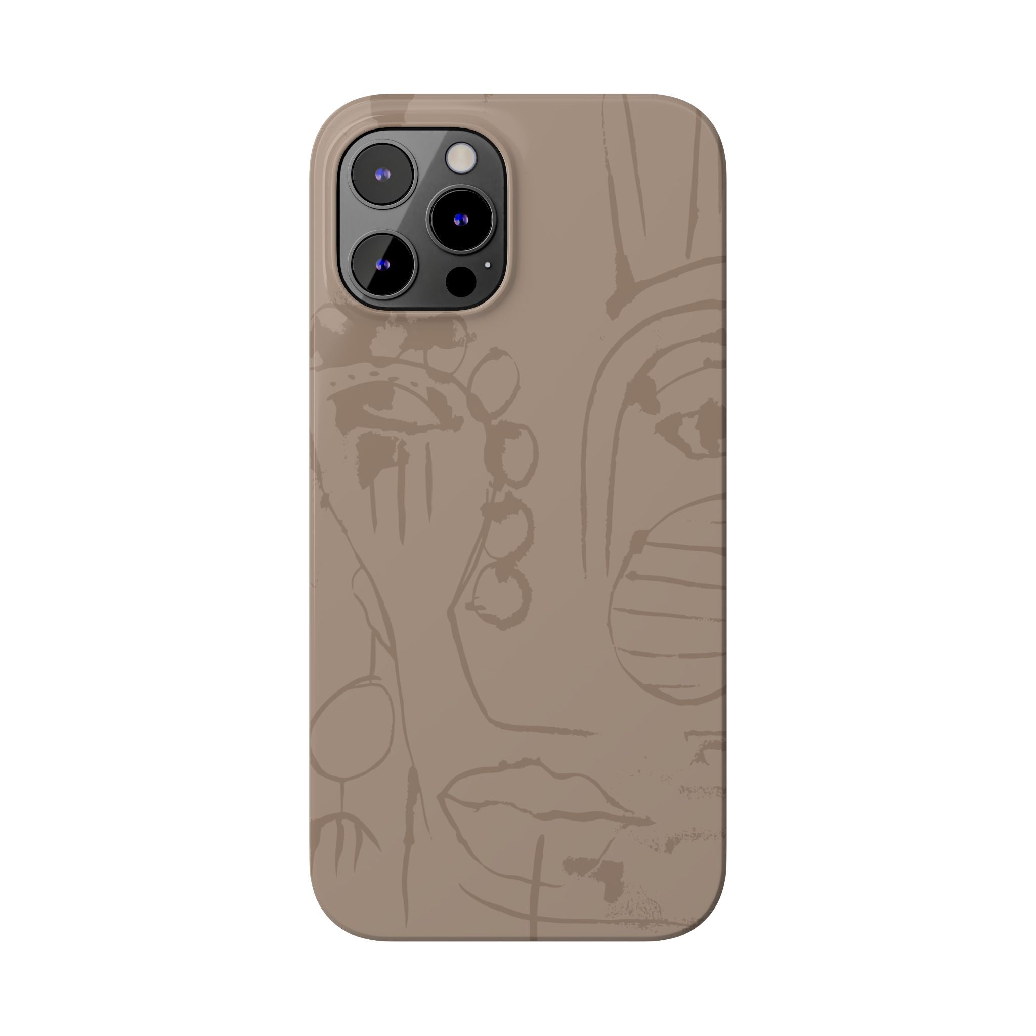 Totem Series | Neutral Brown Slim Phone Case