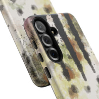 Abstract Camouflage Tough Phone Case — Watercolor Drip Design