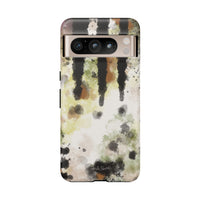 Abstract Camouflage Tough Phone Case — Watercolor Drip Design
