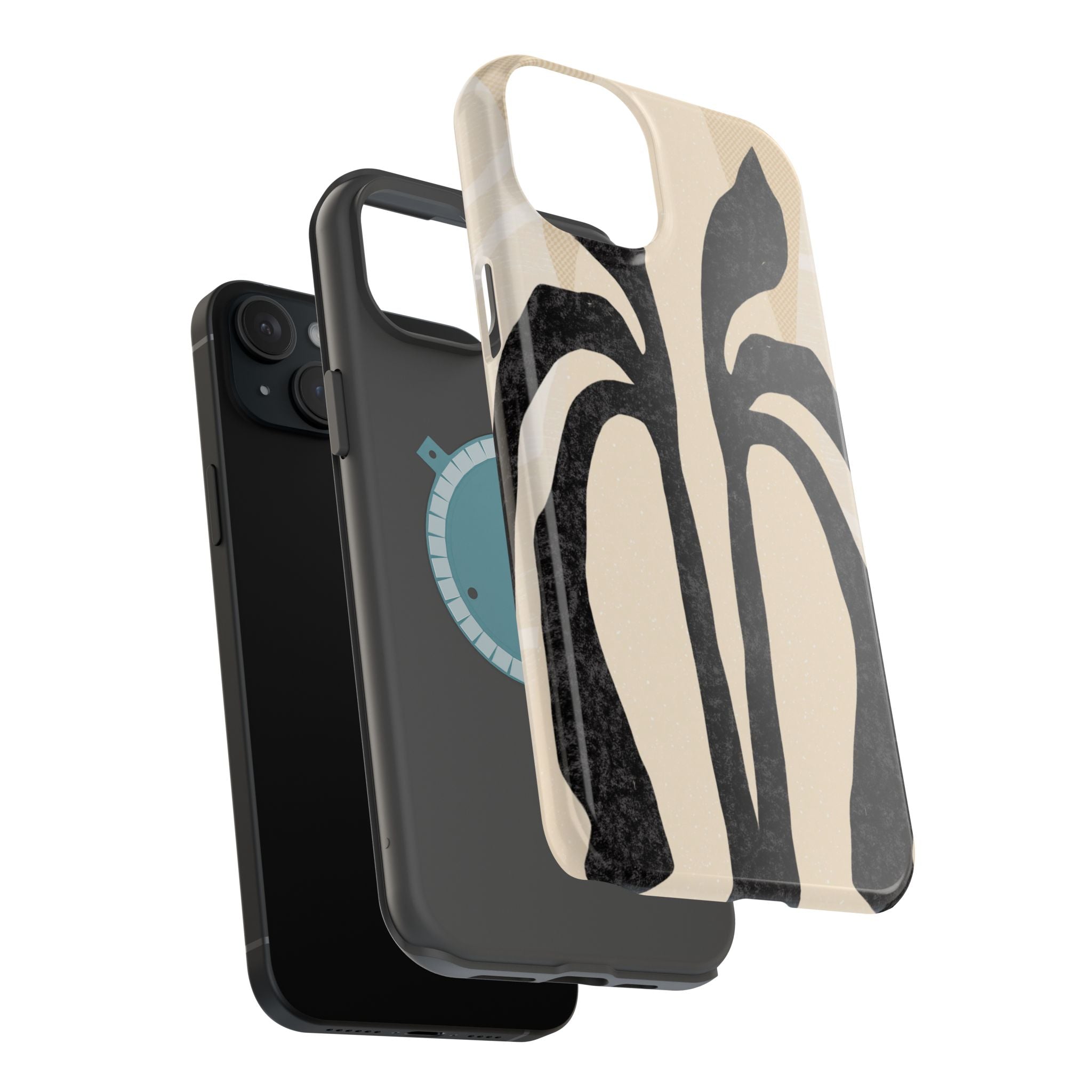 Stylish Impact-Resistant Phone Cases with Unique Floral Design