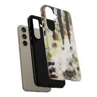 Abstract Camouflage Tough Phone Case — Watercolor Drip Design