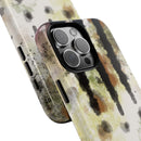 Abstract Camouflage Tough Phone Case — Watercolor Drip Design