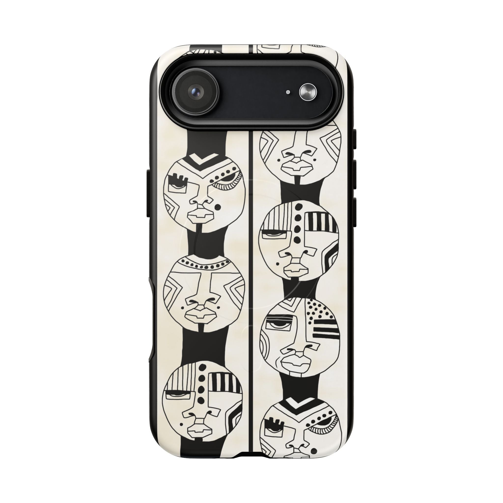 Artistic Tough Magnetic Phone Case with Unique Afrocentric Design
