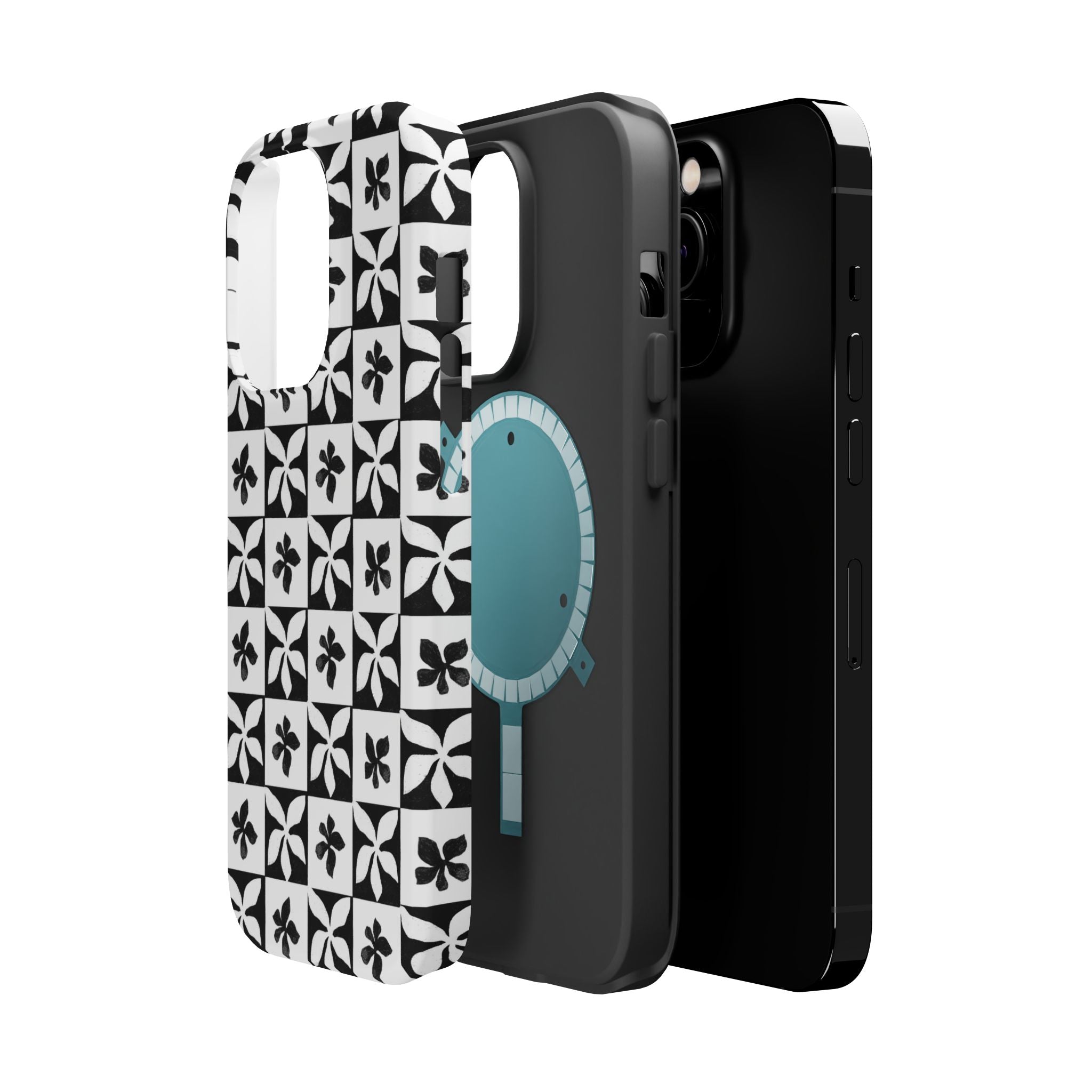 Stylish Impact-Resistant Phone Cases with Floral Design