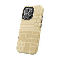 Magnetic Impact-Resistant Phone Case — Neutral Geometric Pattern