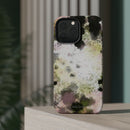Watercolor Moss Phone Case — Impact‑Resistant Magnetic iPhone Cover