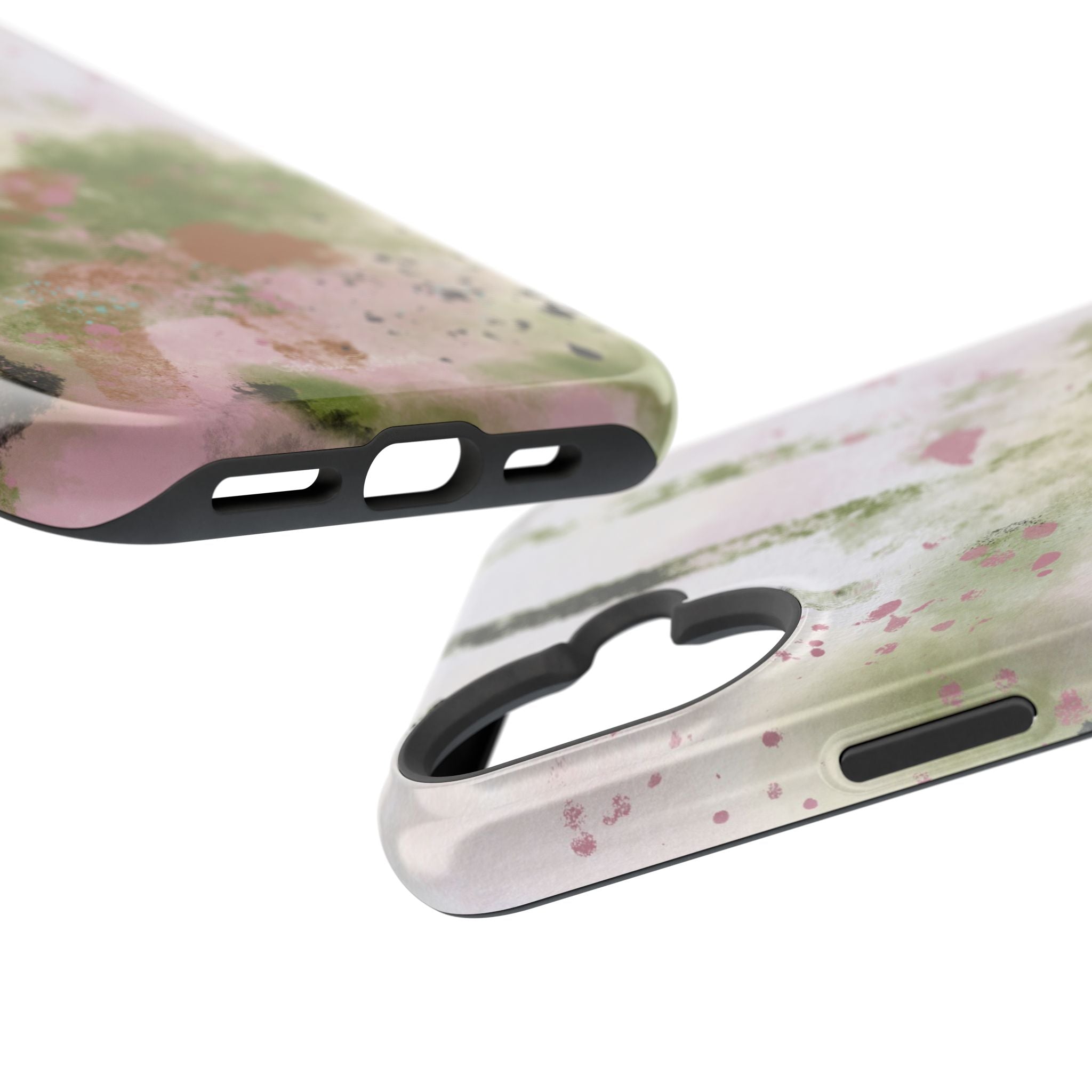 Abstract Floral Impact-Resistant Phone Case