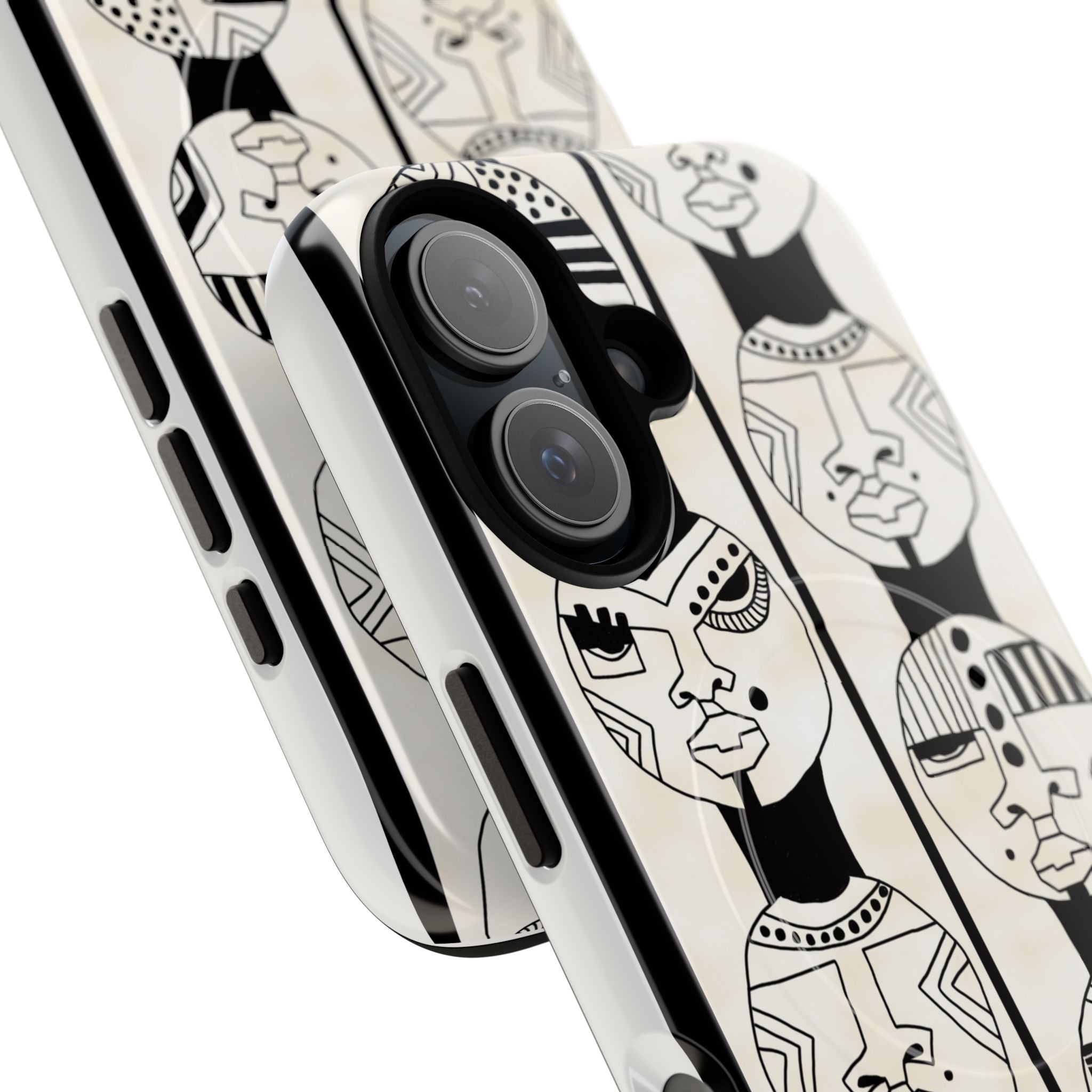 Artistic Tough Magnetic Phone Case with Unique Afrocentric Design