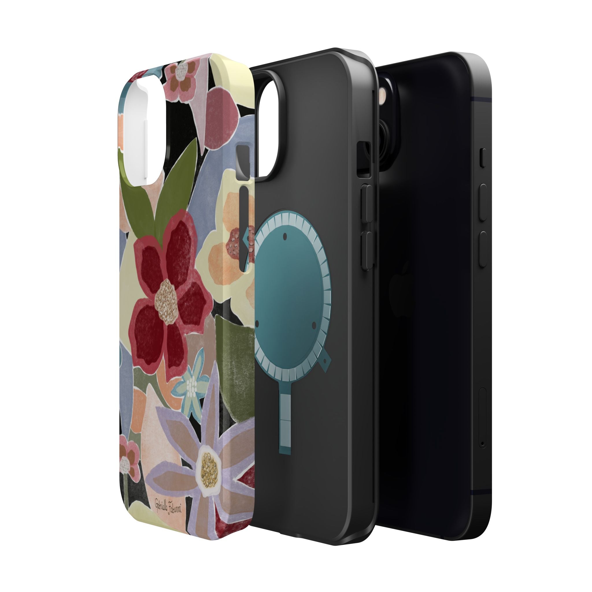 Floral Collage Magnetic Impact-Resistant Phone Case