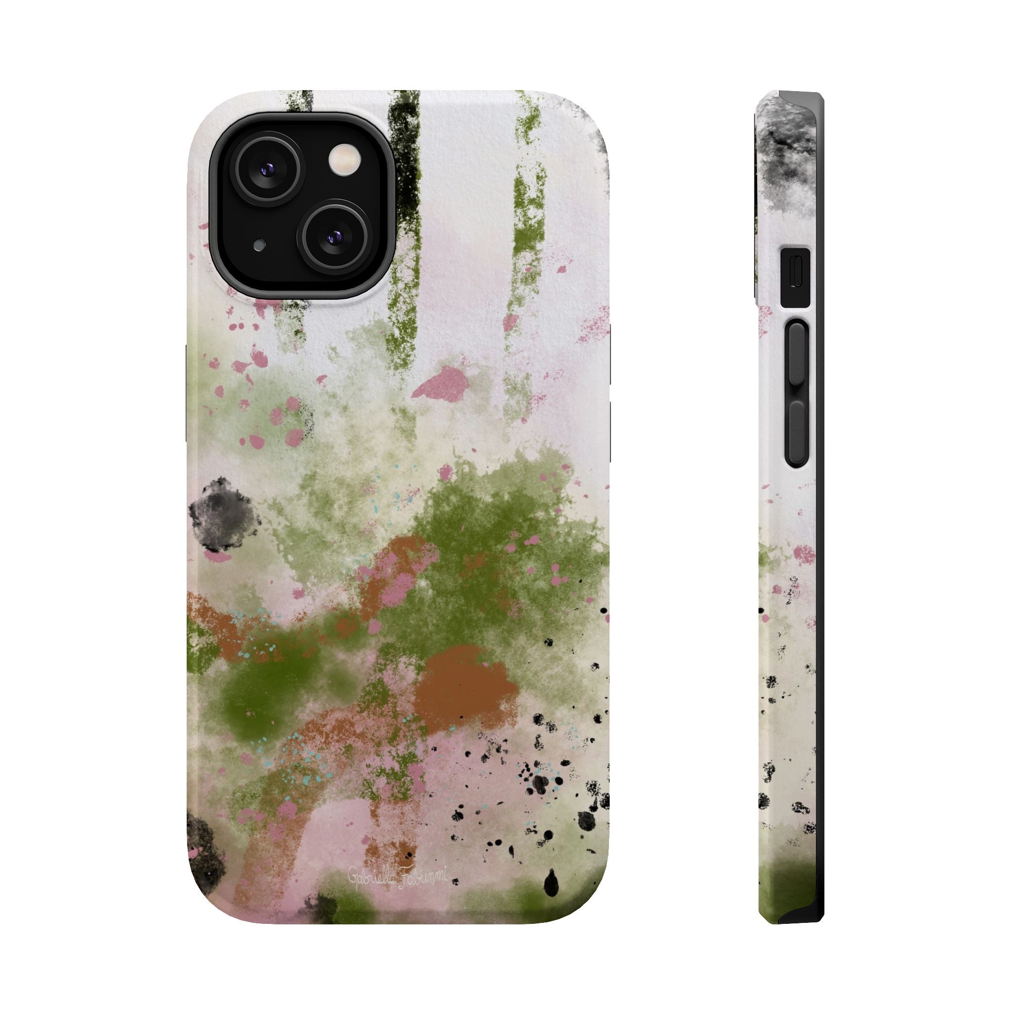 Abstract Floral Impact-Resistant Phone Case