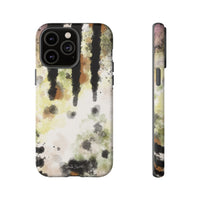 Abstract Camouflage Tough Phone Case — Watercolor Drip Design