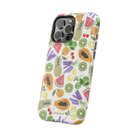 Tropical Fruit Magnetic Impact Phone Case — Watercolor Kiwi, Papaya & Watermelon