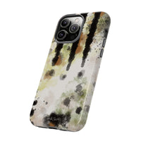 Abstract Camouflage Tough Phone Case — Watercolor Drip Design