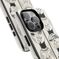 Artistic Tough Magnetic Phone Case with Unique Afrocentric Design