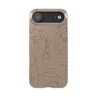 Totem Series | Neutral Brown Slim Phone Case