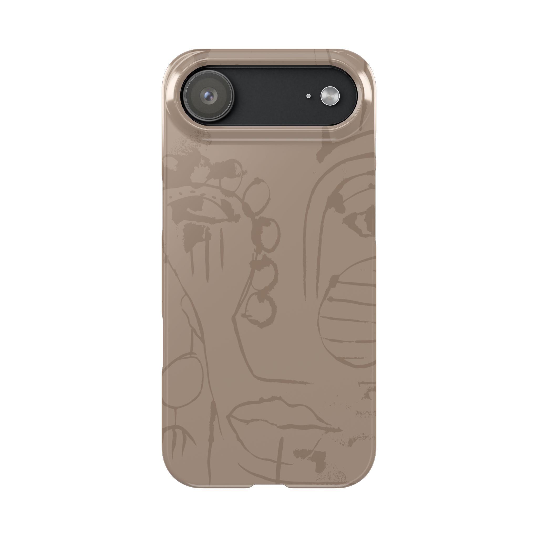 Totem Series | Neutral Brown Slim Phone Case