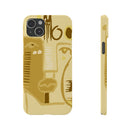 Abstract Face Art Slim Phone Case | Minimalist Neutral Tones