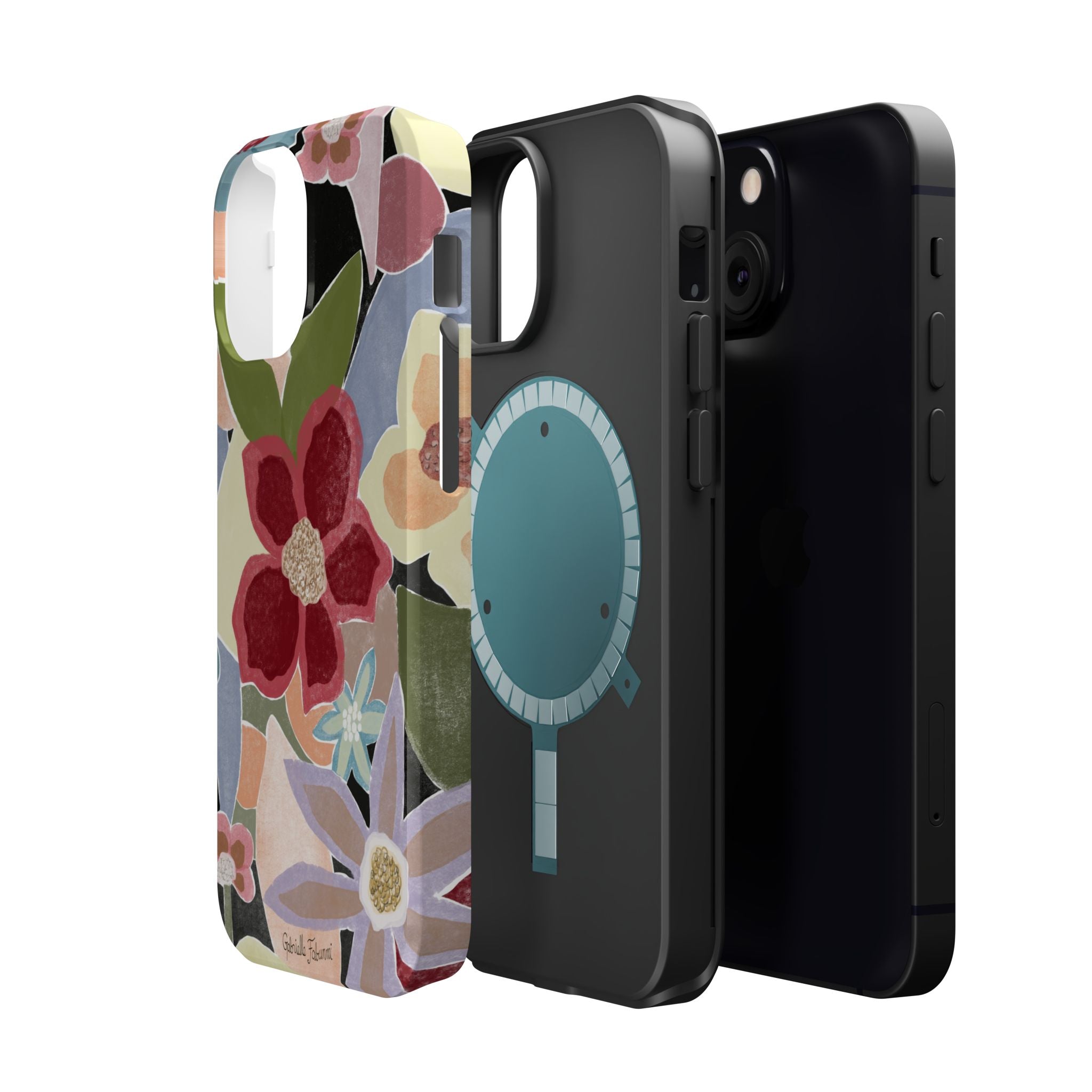 Floral Collage Magnetic Impact-Resistant Phone Case