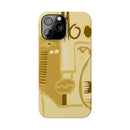 Abstract Face Art Slim Phone Case | Minimalist Neutral Tones