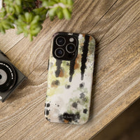Abstract Camouflage Tough Phone Case — Watercolor Drip Design