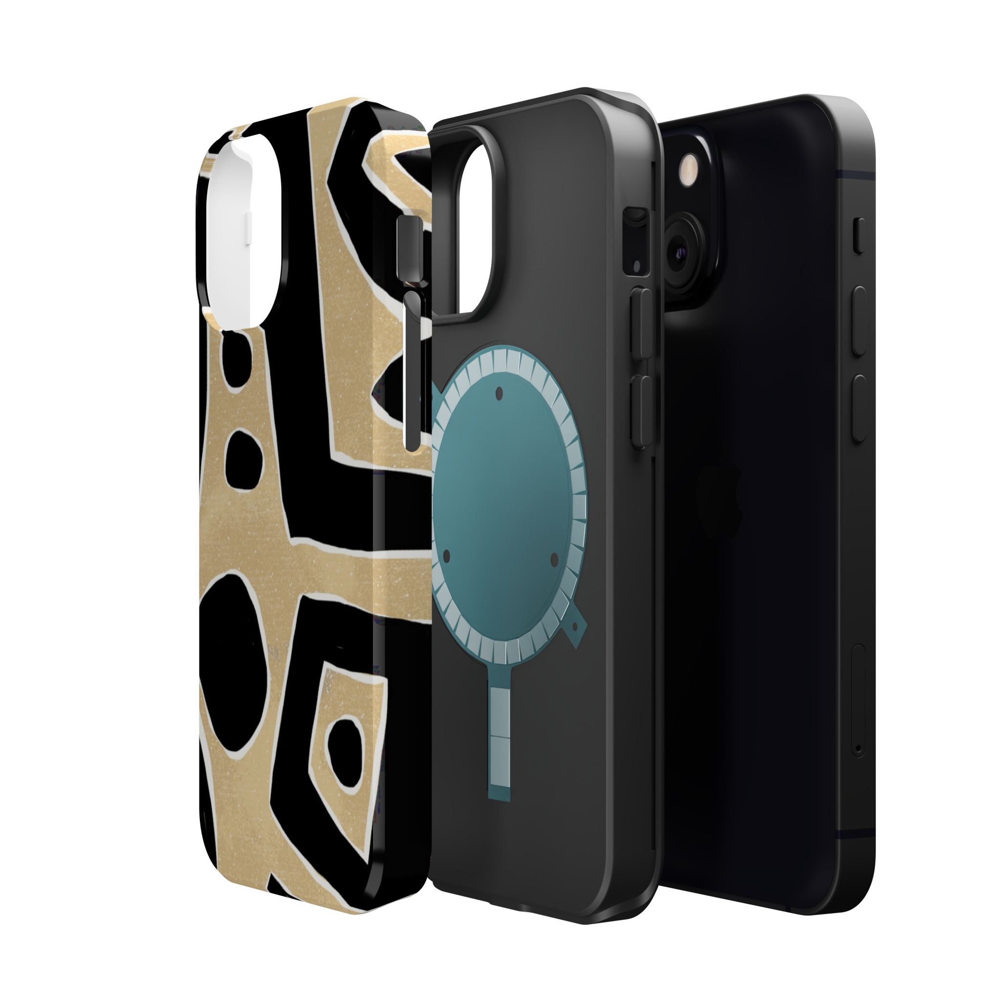 Trendy Magnetic Impact-Resistant Phone Case - Abstract Design