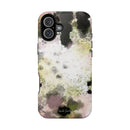 Watercolor Moss Phone Case — Impact‑Resistant Magnetic iPhone Cover
