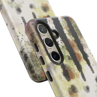 Abstract Camouflage Tough Phone Case — Watercolor Drip Design