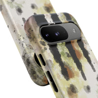 Abstract Camouflage Tough Phone Case — Watercolor Drip Design